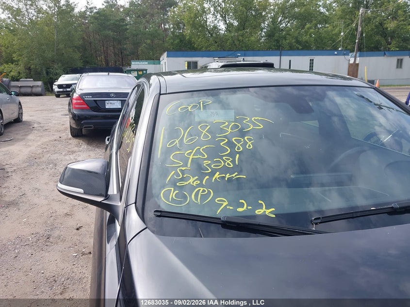 2015 BMW 3ER SEDAN 2.0L I-4 DI, DOHC, VVT, TURBO, 241HP
