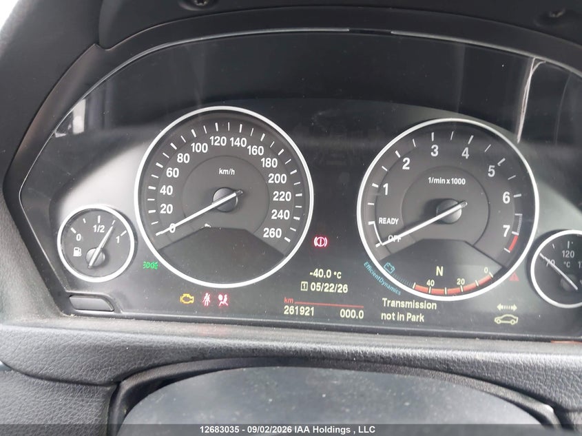2015 BMW 3ER SEDAN 2.0L I-4 DI, DOHC, VVT, TURBO, 241HP