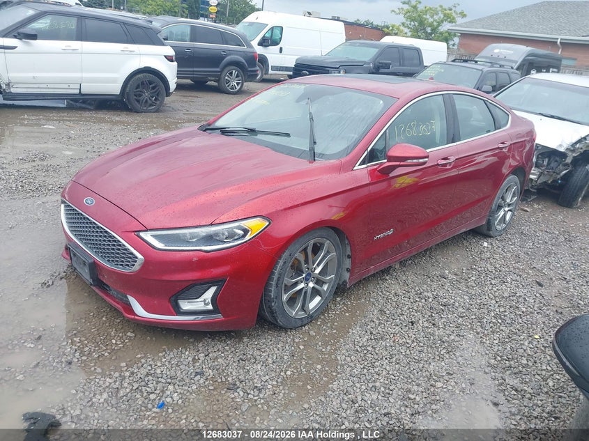 2019 Ford Fusion, Удар спереди, IAAI, VIN 3FA6P0RU7KR191243 — фото 2