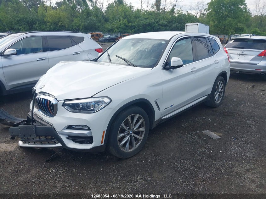 2018 BMW X3, Удар спереду, IAAI, VIN 5UXTR9C52JLC80617 — фото 2