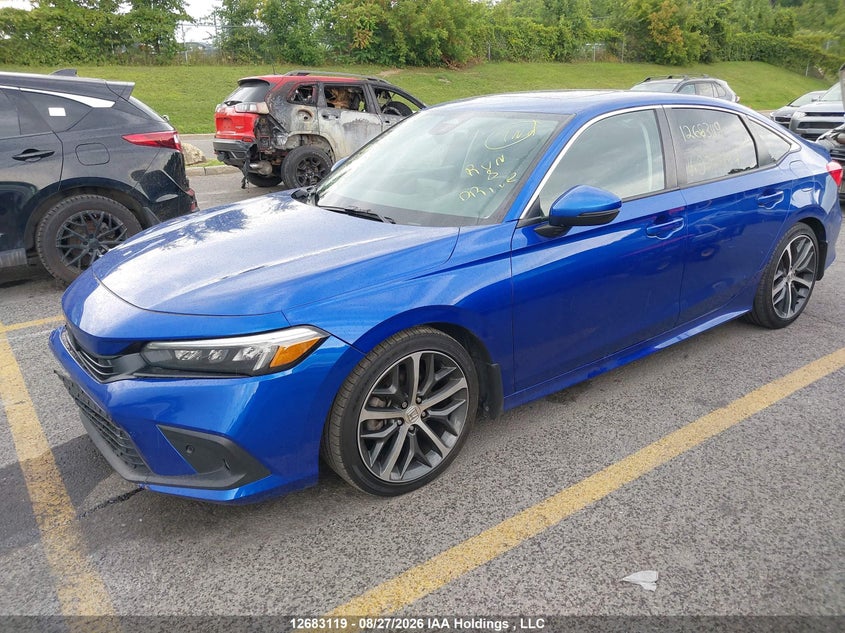 Vin: 2hgfe1f92nh007897, lot: 3087376, honda civic touring 20222