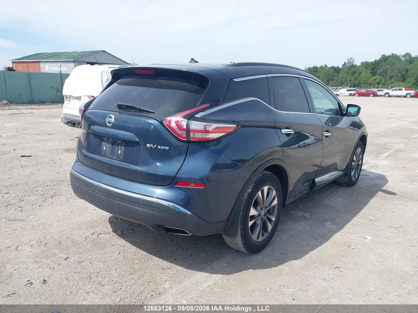 Vin: 5n1az2mh5fn277093, lot: 3087387, nissan murano s/sl/sv/platinum 20154