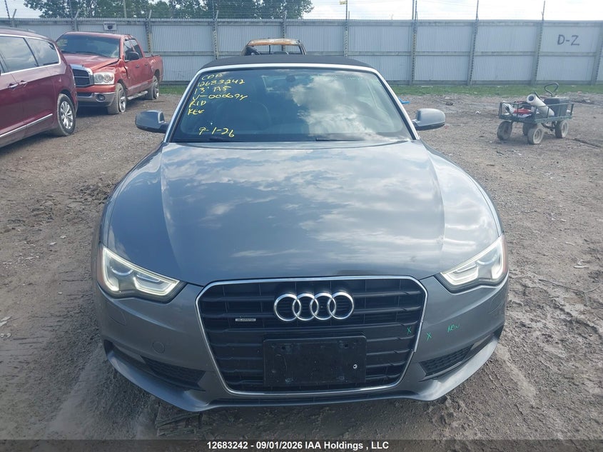 2013 AUDI A5 COUPE 2.0L I-4 DI, DOHC, VVT, TURBO, 211HP