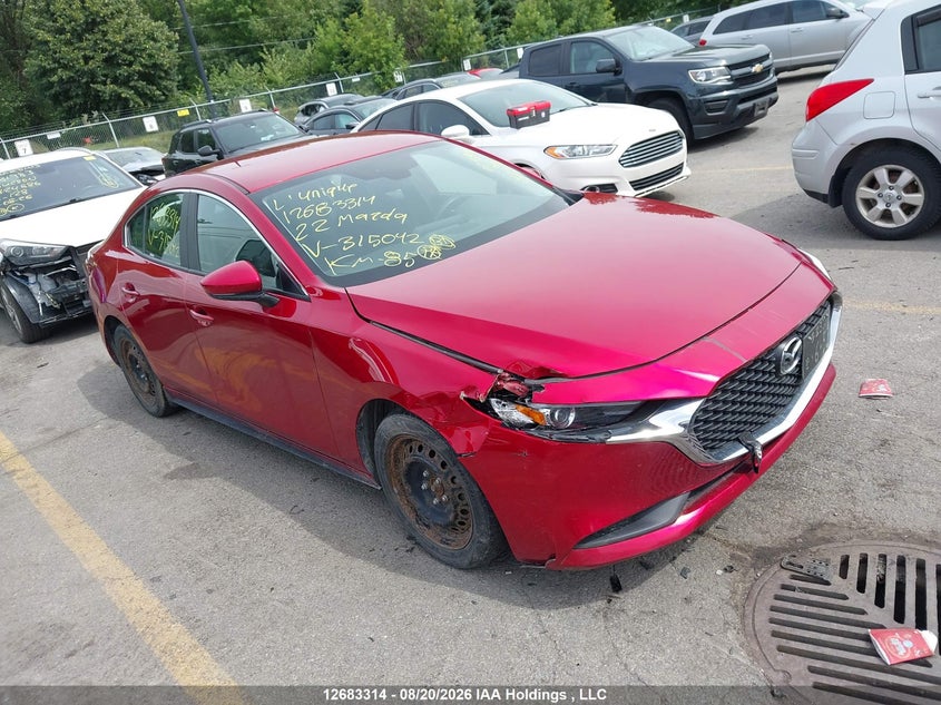 Vin: 3mzbpab73nm315042, lot: 3087583, mazda mazda3 gx 2022 img_1