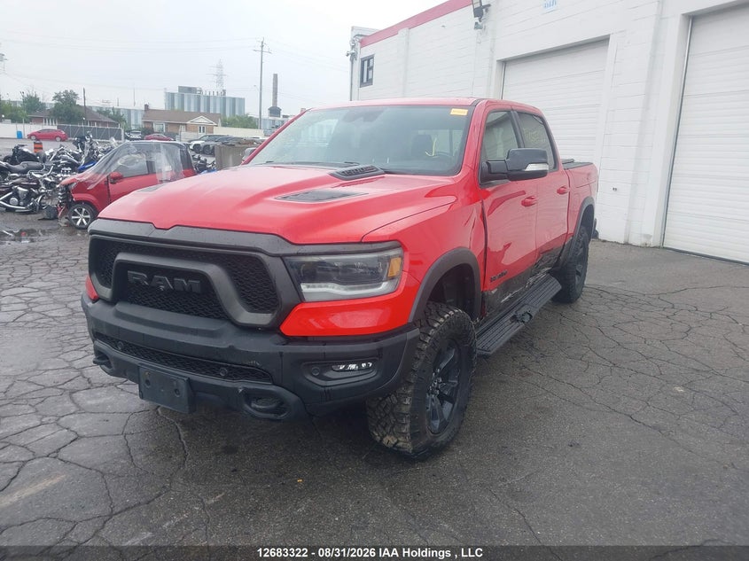 2021 RAM 1500, Front, IAAI, VIN 1C6SRFLM0MN814391 — photo 2