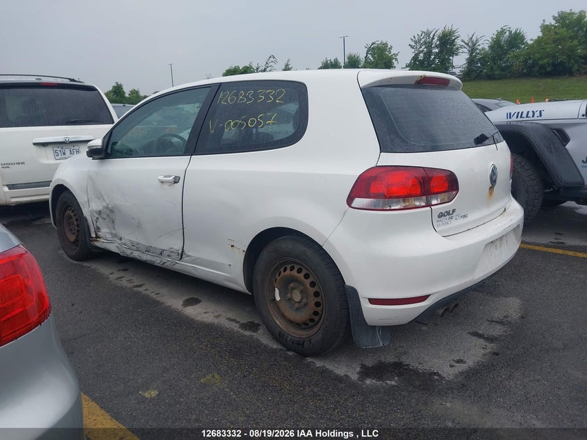 Vin: wvwab7aj6dw005057, lot: 3087602, volkswagen golf 2.5l 2-door 20133