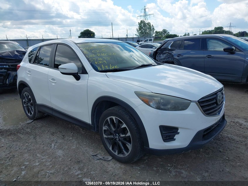 Vin: jm3ke4dy4g0816020, lot: 3087642, mazda cx-5 gt 20161