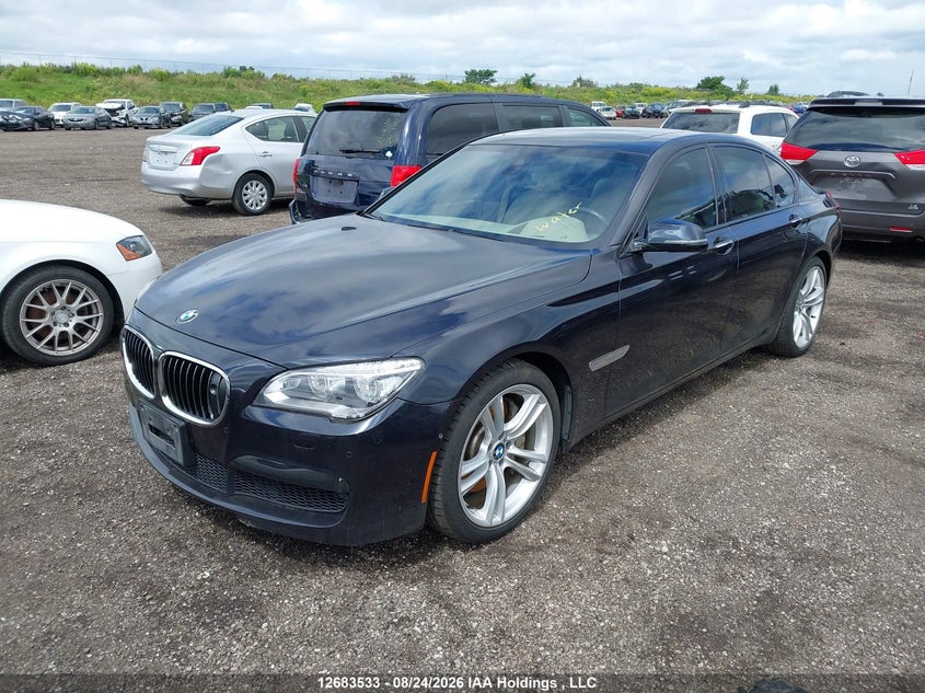 2014 BMW 7er, Затопление, IAAI, VIN WBAYB6C54ED224960 — фото 2
