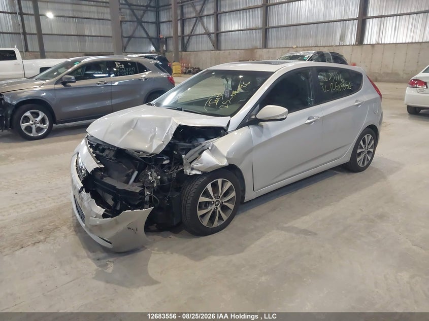 2017 Hyundai Accent, Удар спереди, IAAI, VIN KMHCU5AE3HU304660 — фото 2