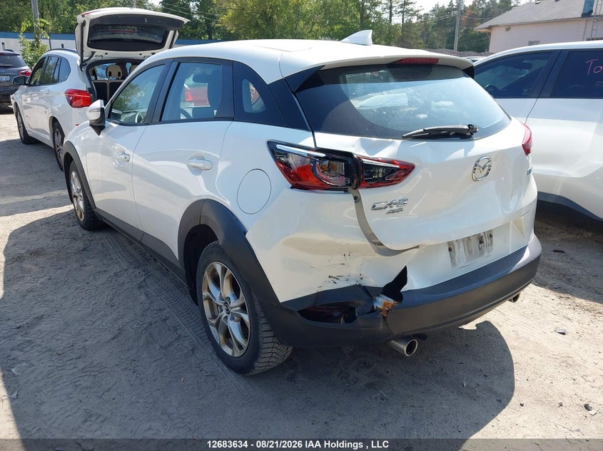 Vin: jm1dkbc7xg0106465, lot: 3087912, mazda cx-3 gs 20163