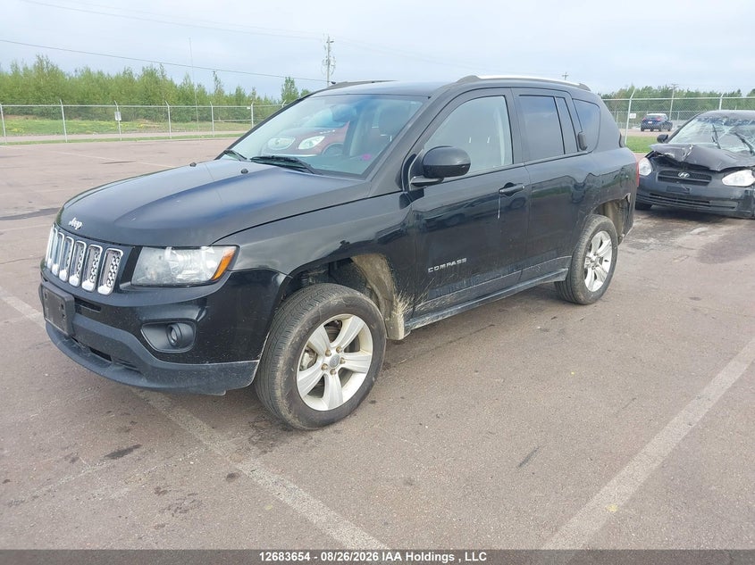 2014 Jeep Compass Sport, Удар сзади, IAAI, VIN 1C4NJDABXED815672 — фото 2