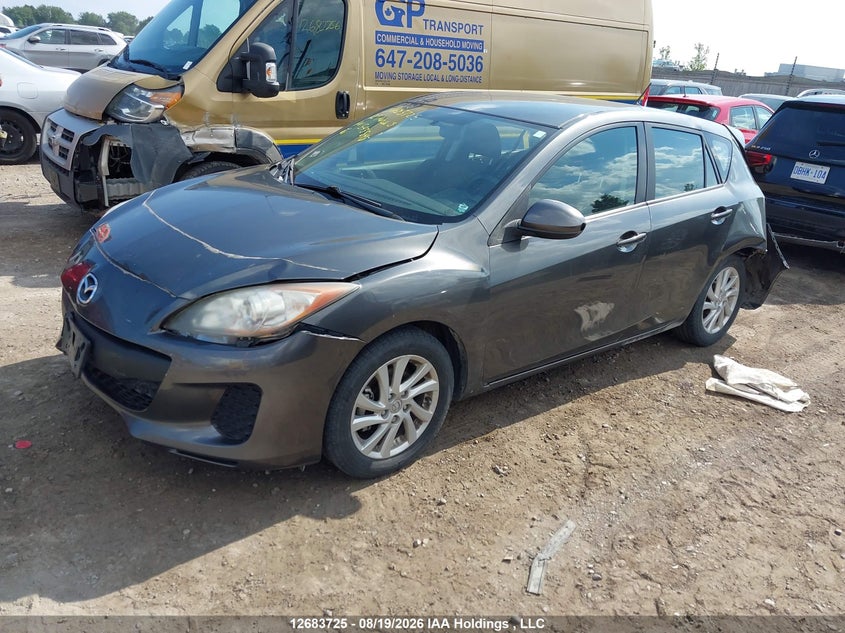 2012 Mazda 3 I, Удар сзади, IAAI, VIN JM1BL1KF2C1543548 — фото 2
