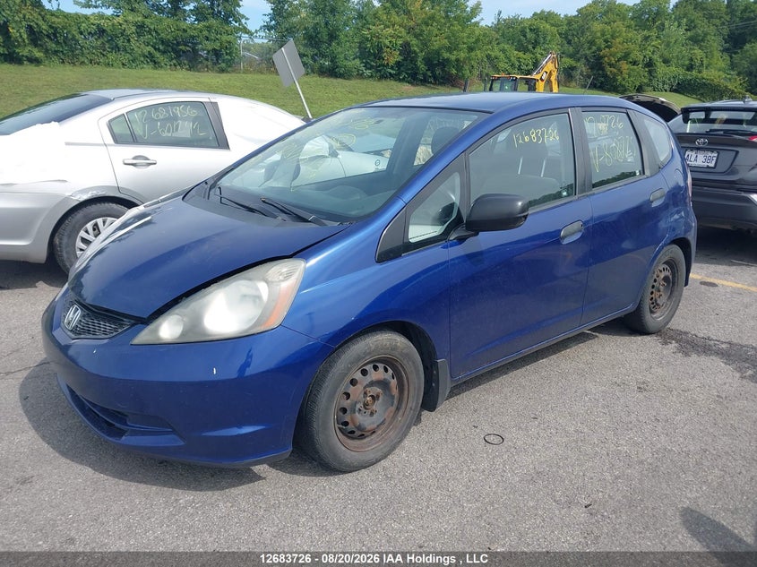 2009 Honda Fit, Rear, IAAI, VIN JHMGE88339S808775 — photo 2