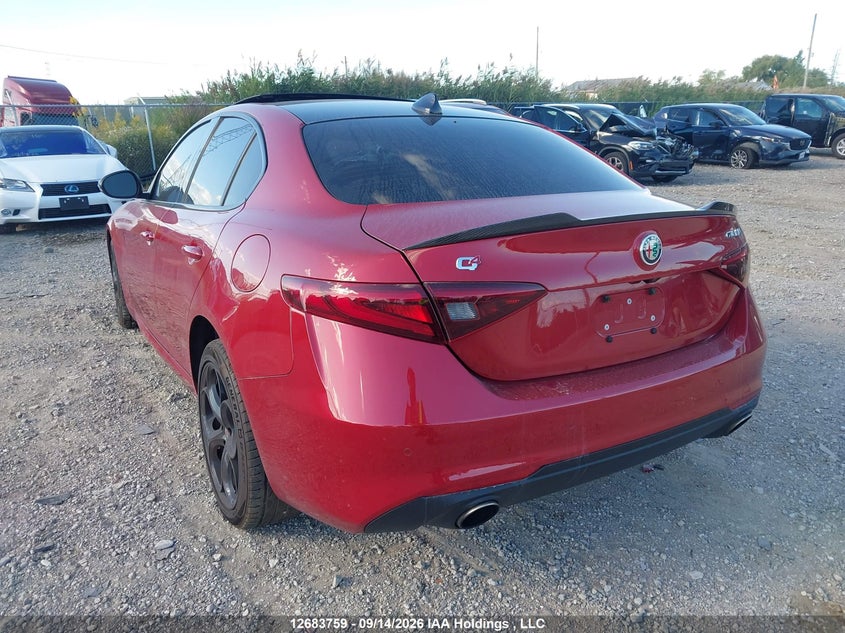 Vin: zarfaeen4j7597564, lot: 3088056, alfa romeo giulia ti q4 20183