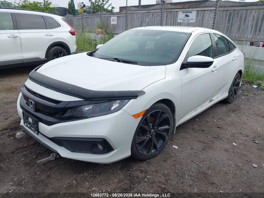 2019 Honda Civic, Викрадення, IAAI, VIN 2HGFC2F80KH029850 — фото 2