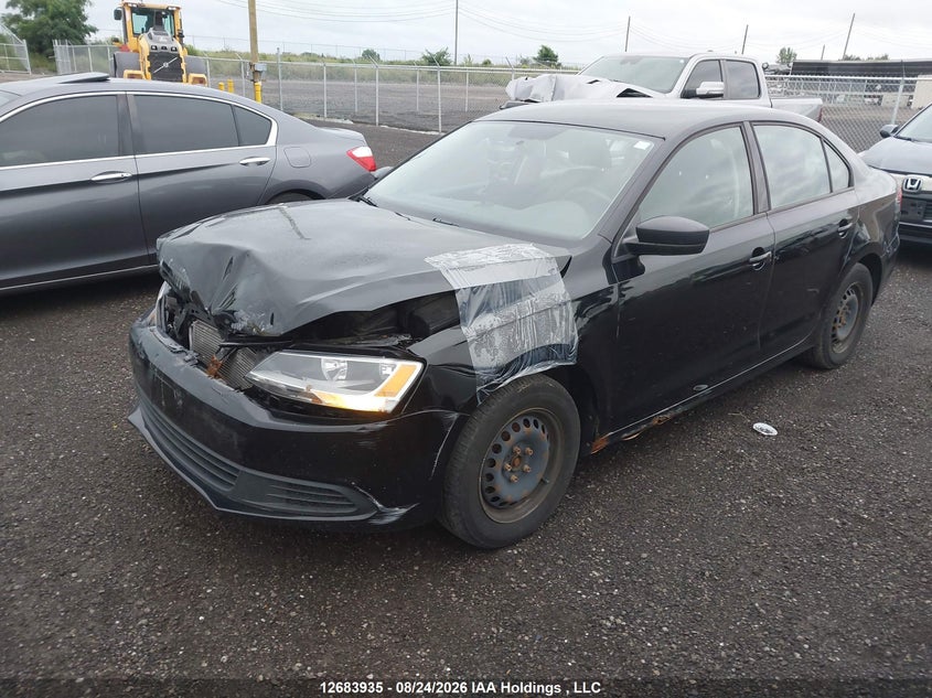 2012 Volkswagen Jetta, Front, IAAI, VIN 3VW2K7AJXCM398142 — photo 2
