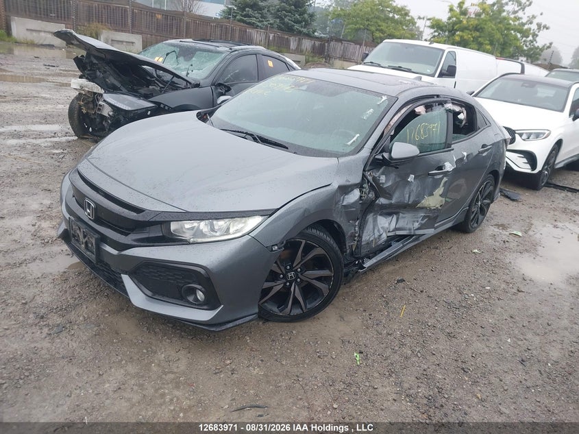 Vin: shhfk7h47ju309373, lot: 3088291, honda civic 20182
