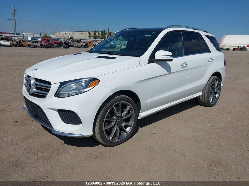 2017 Mercedes-Benz Gle 400 4Matic, Удар спереди, IAAI, VIN 4JGDA5GB8HA964205 — фото 2