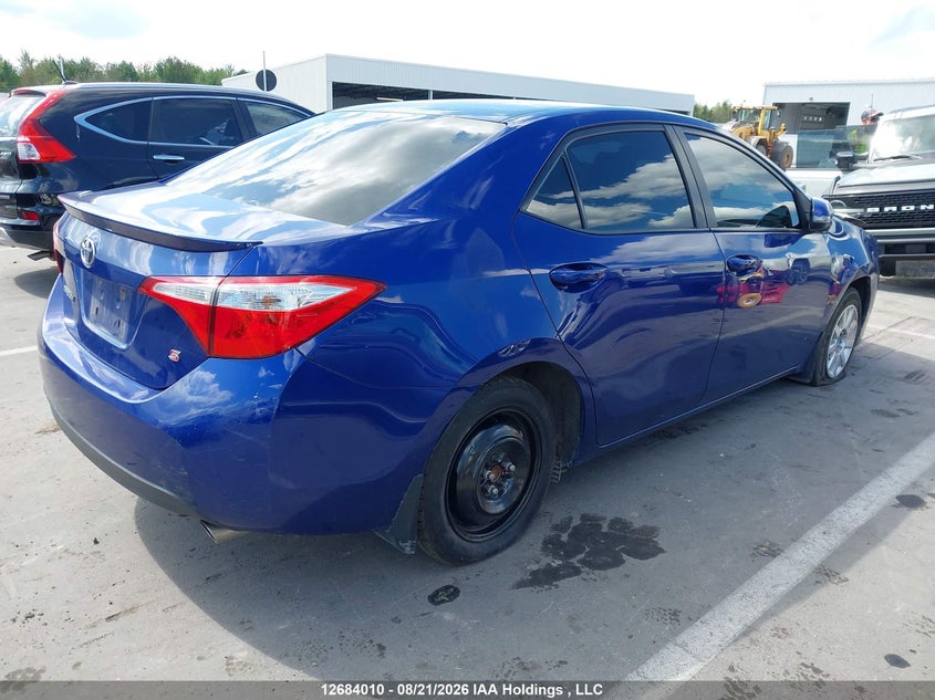 Vin: 2t1burhe4fc304836, lot: 3088340, toyota corolla s 20154