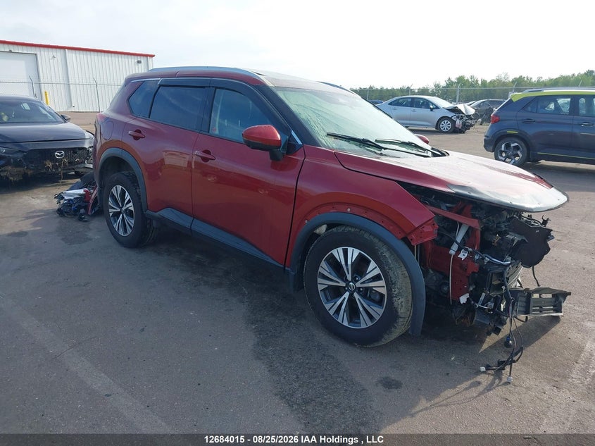 2021 Nissan Rogue Sv, Удар спереди, IAAI, VIN 5N1AT3BB9MC794573