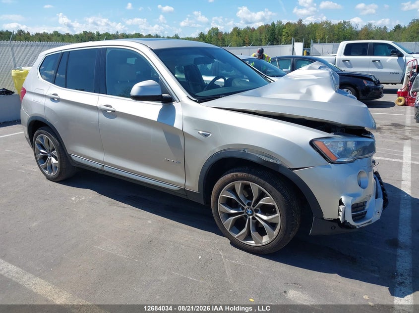 2017 BMW X3, Удар спереду, IAAI, VIN 5UXWX9C58H0T02860