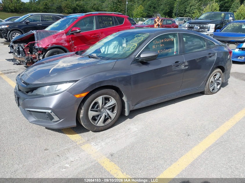 2019 Honda Civic, Right Side, IAAI, VIN 2HGFC2F55KH015058 — photo 2