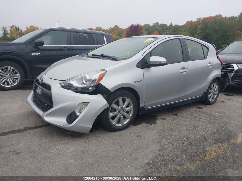 2017 Toyota Prius C, Rear, IAAI, VIN JTDKDTB39H1595183 — photo 2