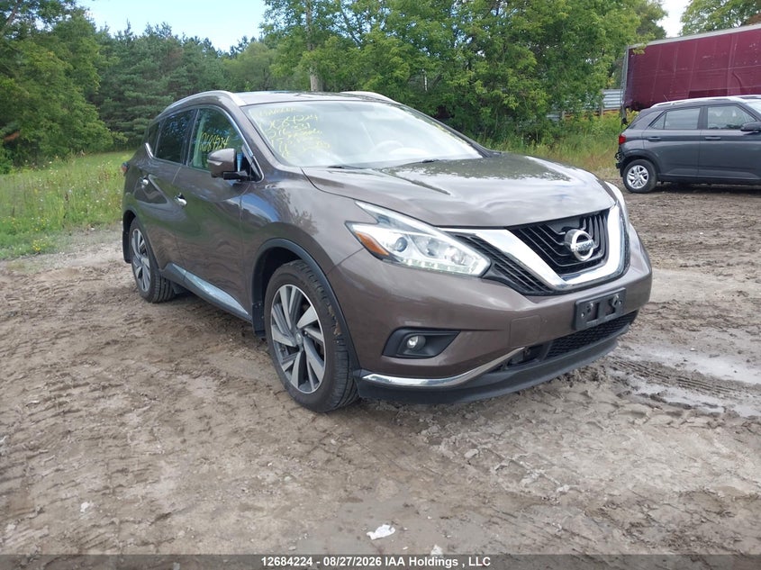 2015 Nissan Murano Platinum/Sl/Sv, Rear, IAAI, VIN 5N1AZ2MH9FN216331