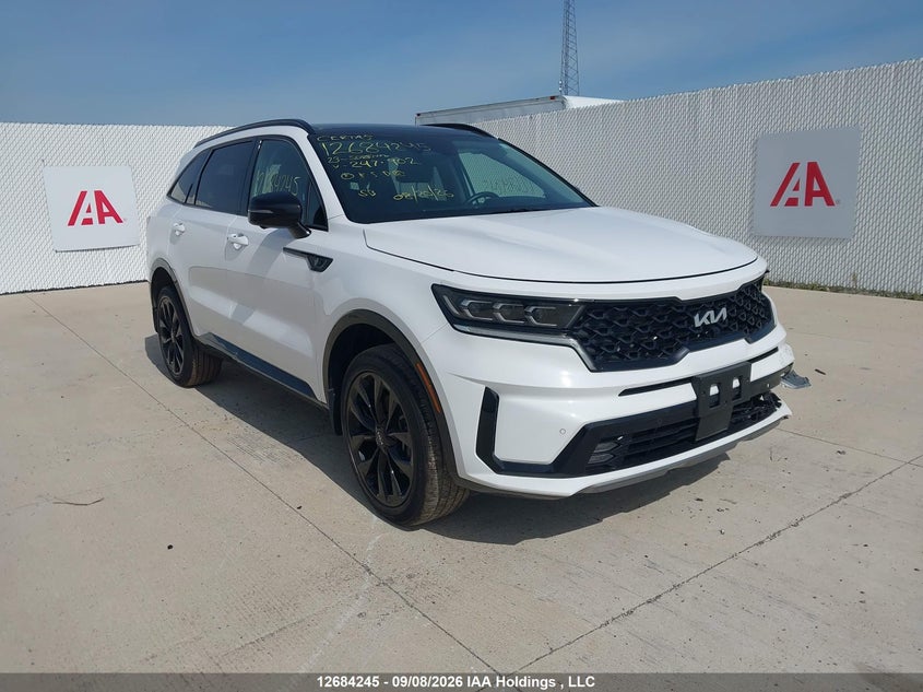 2023 Kia Sorento Sx/Sxp, Удар спереди, IAAI, VIN 5XYRKDLF5PG247902