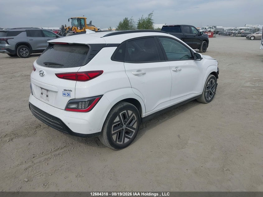 Vin: km8k23ag4nu144937, lot: 3088651, hyundai kona sel 20224