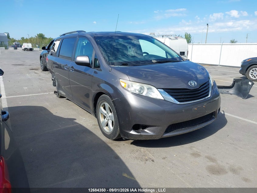 2012 Toyota Sienna Le V6 8 Passenger, Rear, IAAI, VIN 5TDKK3DC4CS279656