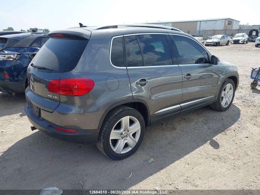 Vin: wvgjv3ax9dw593620, lot: 3088846, volkswagen tiguan s/se/sel 20134