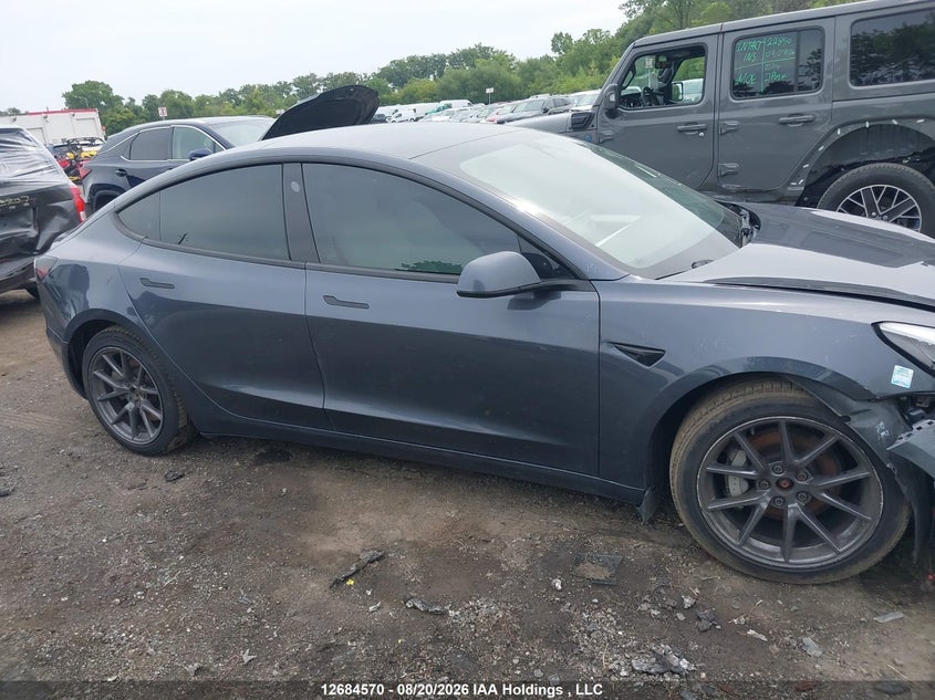 2022 TESLA MODEL 3 SEDAN ELECTRIC