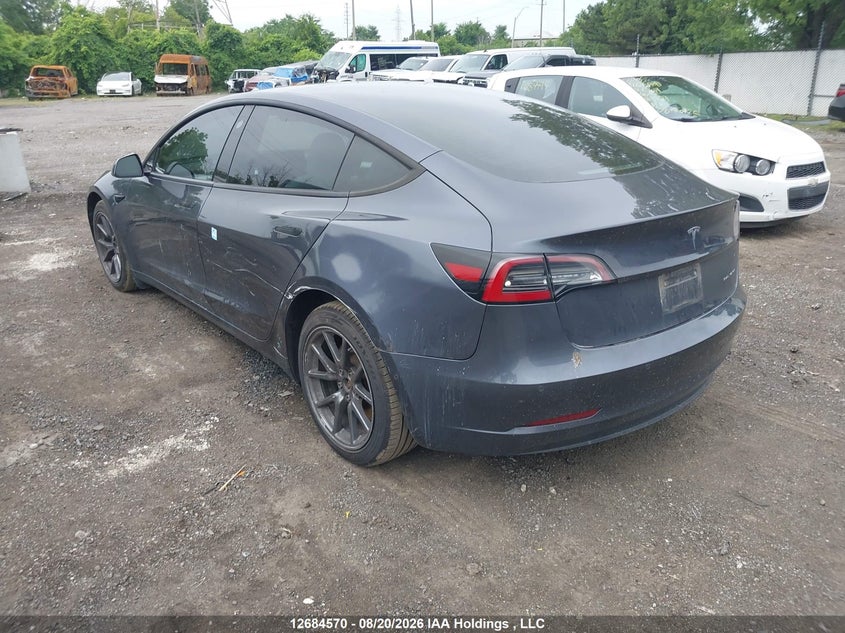 2022 TESLA MODEL 3 SEDAN ELECTRIC