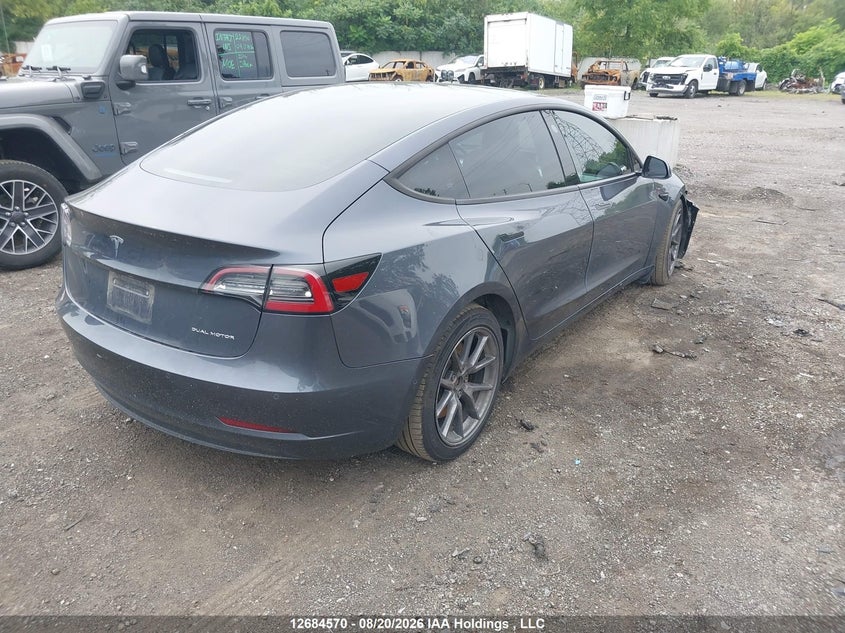 2022 TESLA MODEL 3 SEDAN ELECTRIC