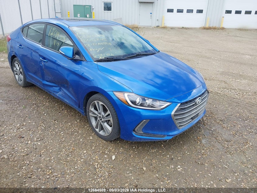 2018 Hyundai Elantra Sel/Value/Limited, Right Side, IAAI, VIN KMHD84LFXJU663745