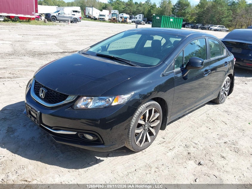 2013 Honda Civic, Удар сзади, IAAI, VIN 2HGFB2F7XDH039475 — фото 2