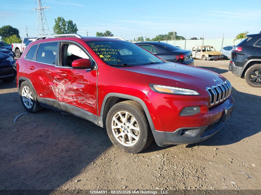 2014 Jeep Cherokee North, Удар сзади, IAAI, VIN 1C4PJLCS6EW287844