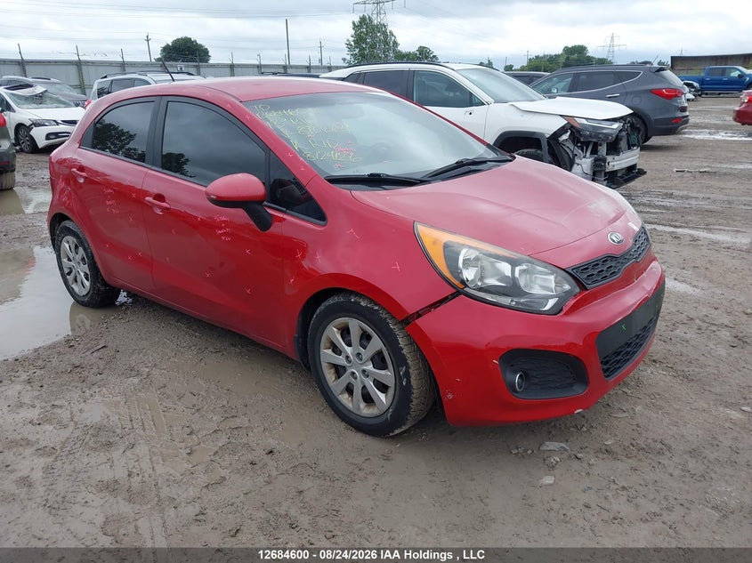 2013 Kia Rio Ex/Lx/Lx+/Lx+ Eco/Sx, Front, IAAI, VIN KNADM5A3XD6890664