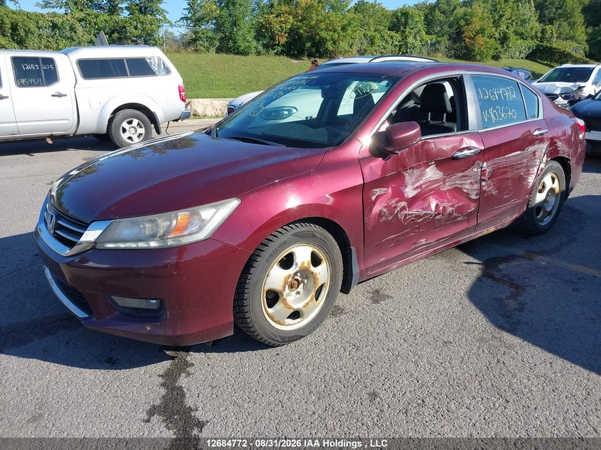 Vin: 1hgcr2f95ea803670, lot: 3089115, honda accord touring 20142