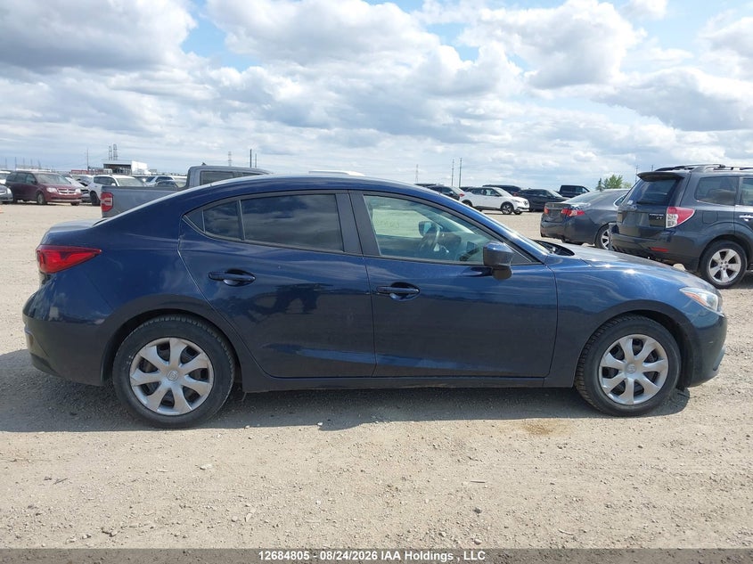 2015 MAZDA 3 SEDAN 2.0L I-4 DI, DOHC, VVT, 155HP