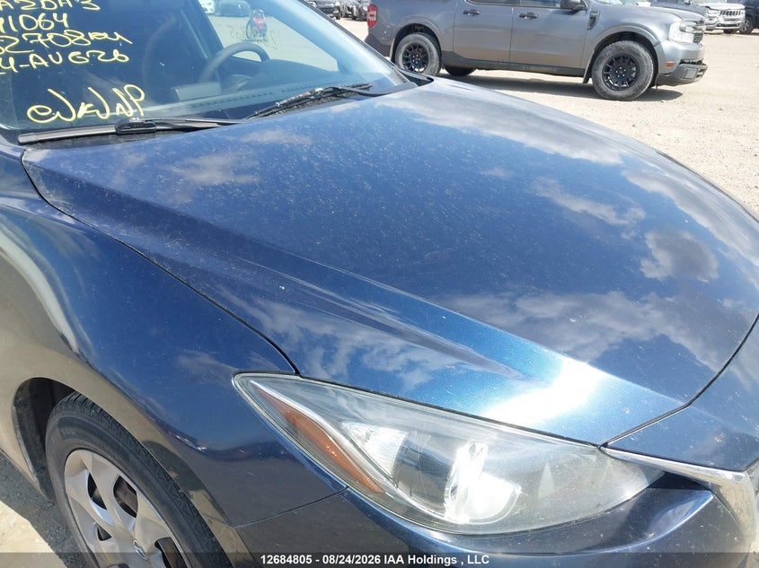 2015 MAZDA 3 SEDAN 2.0L I-4 DI, DOHC, VVT, 155HP
