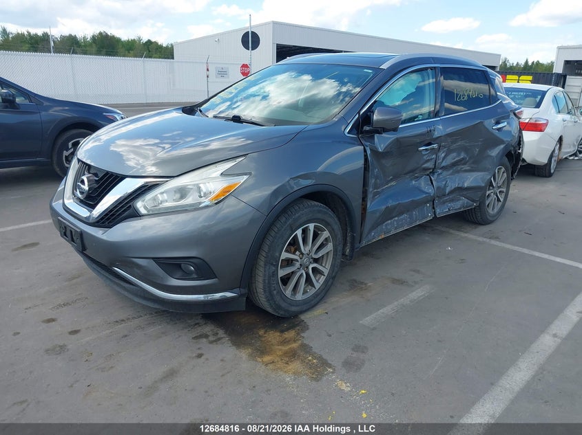 2017 Nissan Murano, Левый бок, IAAI, VIN 5N1AZ2MH8HN121164 — фото 2