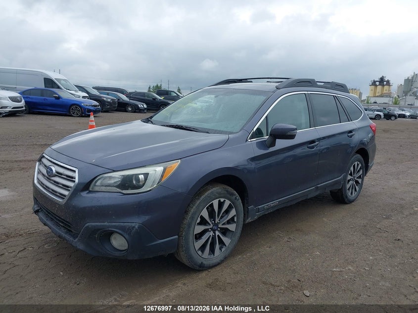 2015 Subaru Outback 2.5I Limited Package, Right Side, IAAI, VIN 4S4BSCLCXF3214037 — photo 2