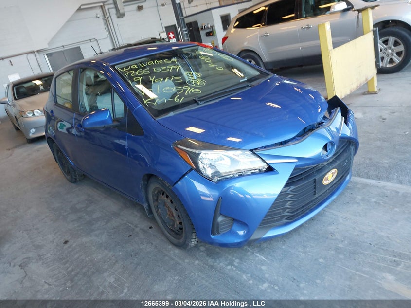 Vin: vnkktud33ka105910, lot: 3089207, toyota yaris le 20191