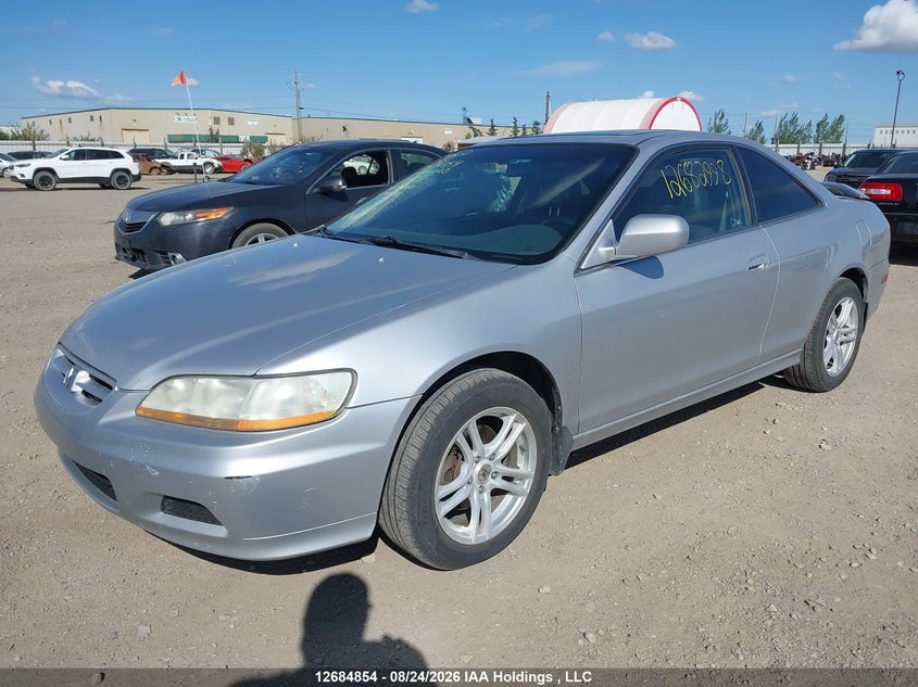 2002 Honda Accord Ex V6, Удар сзади, IAAI, VIN 1HGCG22552A801132 — фото 2