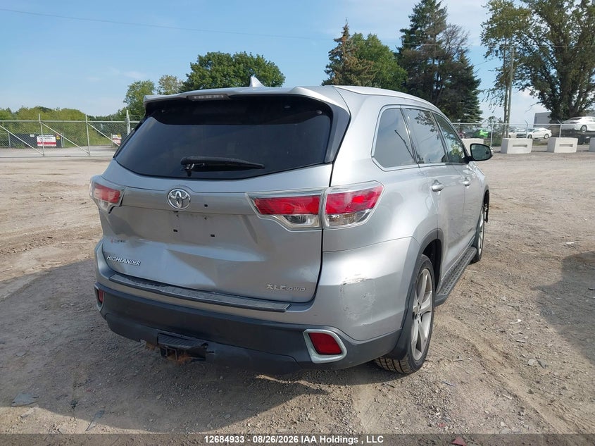 Vin: 5tdjkrfh5fs224239, lot: 3089308, toyota highlander xle 20154