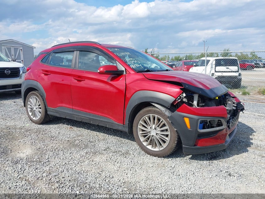 2021 Hyundai Kona Sel, Удар спереду, IAAI, VIN KM8K22AA3MU618591