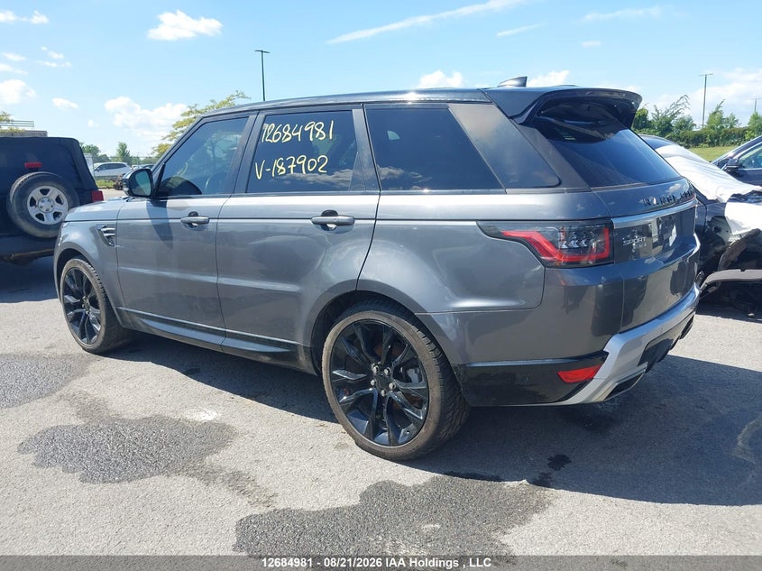 Vin: salwr2rk1ja187902, lot: 3089356, land rover range rover sport hse 20183