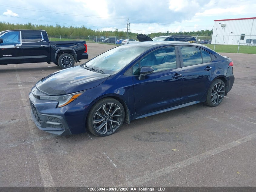 Vin: 5yfb4rbe8lp007461, lot: 3089483, toyota corolla se 20202